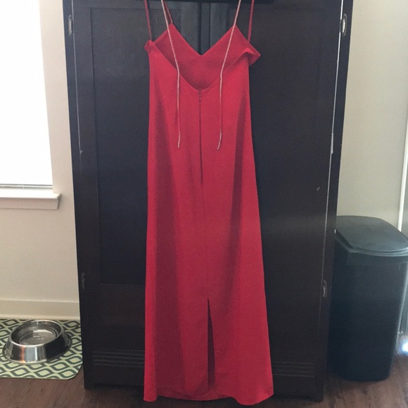 Formal dress w/ rhinestone straps. UK size 8, US 4 - Picture 5 of 6